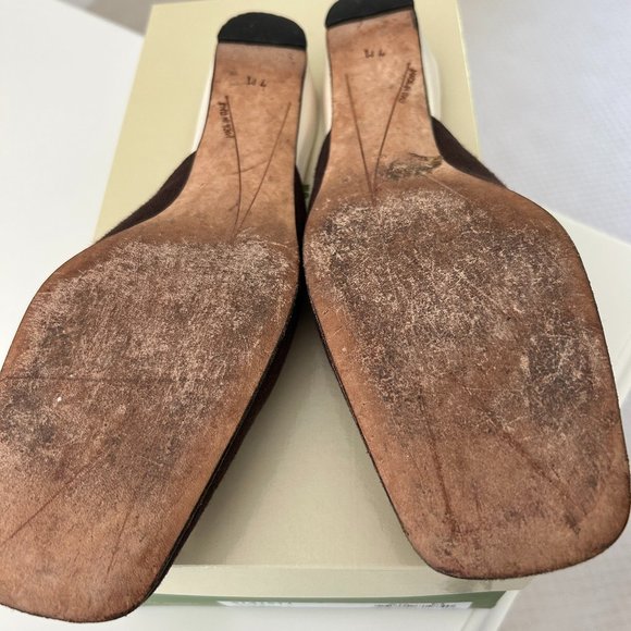 Kate Spade leather and linen mules - Picture 3 of 3